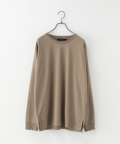 RAGEBLUE（レイジブルー）の「天竺/クルーネックロンT/217834（Tシャツ/カットソー・メンズ・ホワイト/ベージュ/グレー/ブラック・LARGE/MEDIUM）」の4枚目の写真