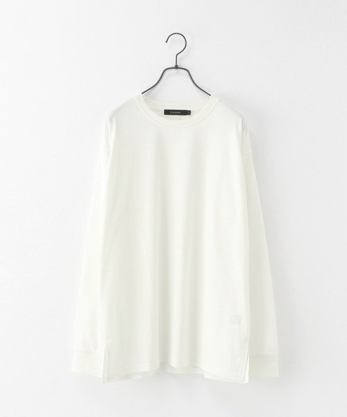 RAGEBLUE（レイジブルー）の「天竺/クルーネックロンT/217834（Tシャツ/カットソー・メンズ・ホワイト/ベージュ/グレー/ブラック・LARGE/MEDIUM）」の2枚目の写真