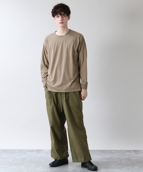 RAGEBLUE（レイジブルー）の「天竺/クルーネックロンT/217834（Tシャツ/カットソー・メンズ・ホワイト/ベージュ/グレー/ブラック・LARGE/MEDIUM）」の6枚目の写真