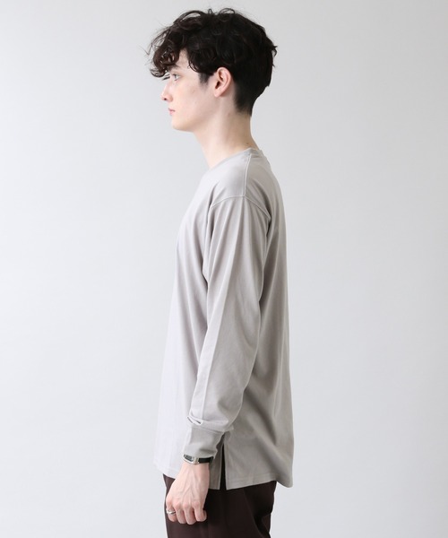 RAGEBLUE（レイジブルー）の「天竺/クルーネックロンT/217834（Tシャツ/カットソー・メンズ・ホワイト/ベージュ/グレー/ブラック・LARGE/MEDIUM）」の7枚目の写真