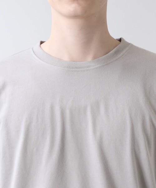 RAGEBLUE（レイジブルー）の「天竺/クルーネックロンT/217834（Tシャツ/カットソー・メンズ・ホワイト/ベージュ/グレー/ブラック・LARGE/MEDIUM）」の9枚目の写真