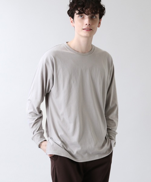 RAGEBLUE（レイジブルー）の「天竺/クルーネックロンT/217834（Tシャツ/カットソー・メンズ・ホワイト/ベージュ/グレー/ブラック・LARGE/MEDIUM）」の20枚目の写真