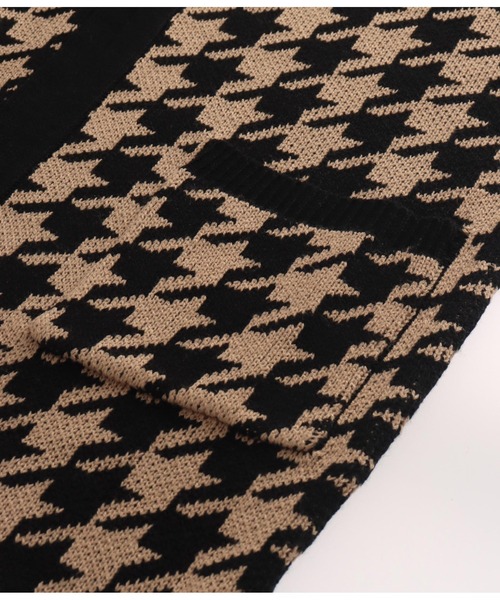 LATINA（ラティーナ）の「千鳥柄ロングニットカーディガン（カーディガン/ボレロ・レディース・ブラック×ホワイト/ブラック系その他・FREE）」の13枚目の写真