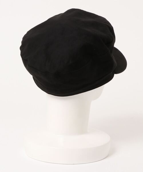 Settimissimo（セッティミッシモ）の「エコスエードキャスケット（キャスケット・レディース・ベージュ/ブラック・FREE）」の3枚目の写真