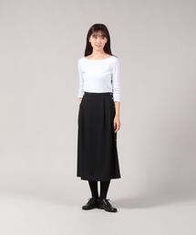 agnes b.（アニエスベー）の「JEA1 JUPE ミモレ丈 サイドボタン