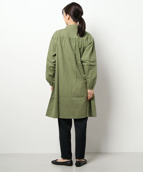 RUUX(ルーフ)の「ルーズシルエット ノーカラー コート(ノーカラーコート・レディース・カーキ/キャメル・MEDIUM/LARGE/X-LARGE/XX-LARGE/XXX-LARGE)」の10枚目の写真
