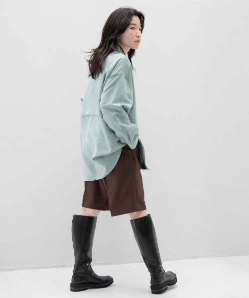 LOWRYS FARM（ローリーズファーム）の「アソートセパレートシャツＬＳ　214835（シャツ/ブラウス・レディース・ブラック/ベージュ/ブルー・FREE）」の13枚目の写真