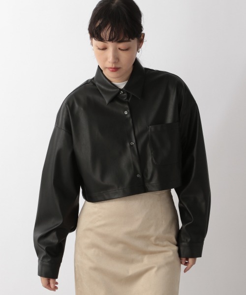 LOWRYS FARM（ローリーズファーム）の「アソートセパレートシャツＬＳ　214835（シャツ/ブラウス・レディース・ブラック/ベージュ/ブルー・FREE）」の21枚目の写真