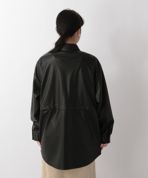 LOWRYS FARM（ローリーズファーム）の「アソートセパレートシャツＬＳ　214835（シャツ/ブラウス・レディース・ブラック/ベージュ/ブルー・FREE）」の7枚目の写真