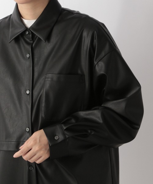 LOWRYS FARM（ローリーズファーム）の「アソートセパレートシャツＬＳ　214835（シャツ/ブラウス・レディース・ブラック/ベージュ/ブルー・FREE）」の22枚目の写真