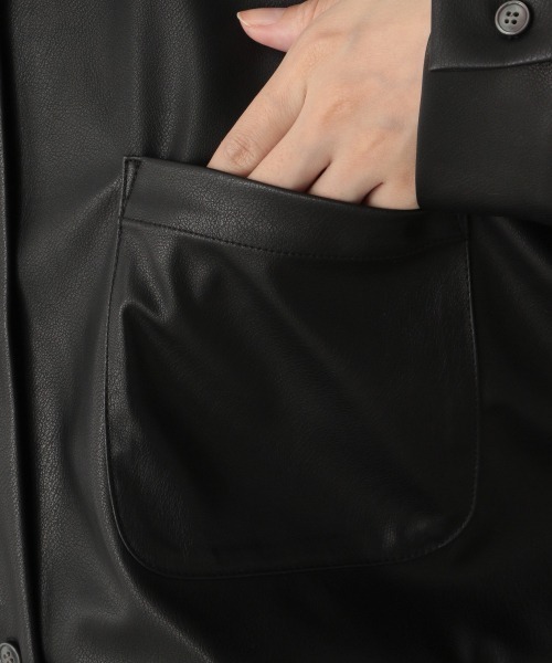 LOWRYS FARM（ローリーズファーム）の「アソートセパレートシャツＬＳ　214835（シャツ/ブラウス・レディース・ブラック/ベージュ/ブルー・FREE）」の5枚目の写真