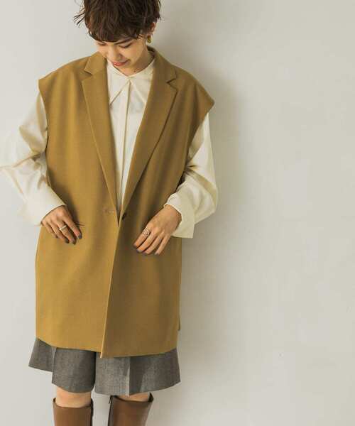 URBAN RESEARCH(アーバンリサーチ)の「ウール調合繊テーラードジレ(その他アウター・レディース・ベージュ/ブラウン・FREE)」の18枚目の写真