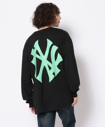 ROYAL FLASH | 【別注】RequaL≡/リコール/Back Print LS TEE (BKKxMINT)(Tシャツ/カットソー)