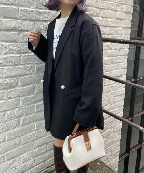 one after another NICE CLAUP（ワンアフターアナザーナイスクラップ）の「セットアップで着れる！ハイウエストショートパンツ（その他パンツ・レディース・ブラック/ベージュ/その他1/その他2・FREE）」の9枚目の写真