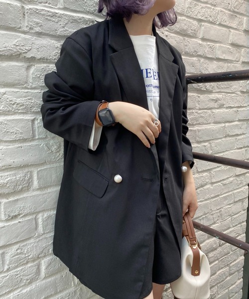 one after another NICE CLAUP（ワンアフターアナザーナイスクラップ）の「セットアップで着れる！ハイウエストショートパンツ（その他パンツ・レディース・ブラック/ベージュ/その他1/その他2・FREE）」の15枚目の写真