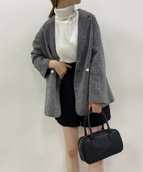 one after another NICE CLAUP（ワンアフターアナザーナイスクラップ）の「セットアップで着れる！ハイウエストショートパンツ（その他パンツ・レディース・ブラック/ベージュ/その他1/その他2・FREE）」の10枚目の写真