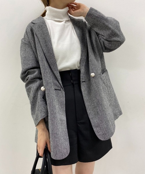 one after another NICE CLAUP（ワンアフターアナザーナイスクラップ）の「セットアップで着れる！ハイウエストショートパンツ（その他パンツ・レディース・ブラック/ベージュ/その他1/その他2・FREE）」の16枚目の写真