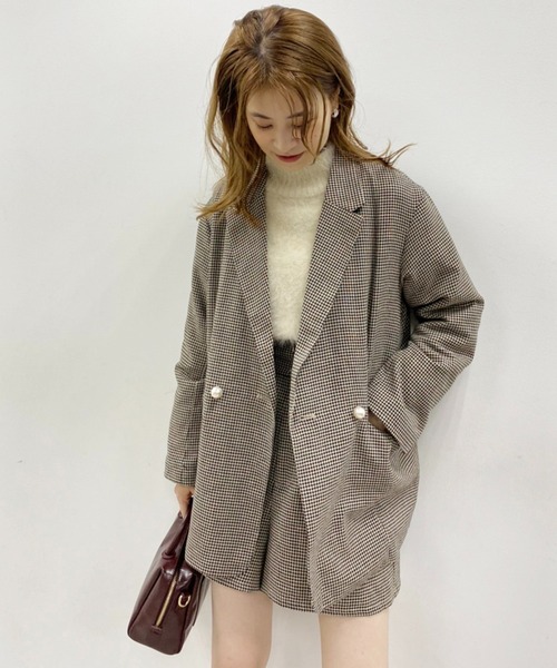 one after another NICE CLAUP（ワンアフターアナザーナイスクラップ）の「セットアップで着れる！ハイウエストショートパンツ（その他パンツ・レディース・ブラック/ベージュ/その他1/その他2・FREE）」の13枚目の写真