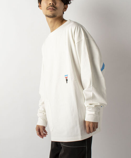 SMITH'S(スミス)の「【WEB限定】【SMITH'S AMERICAN/スミス アメリカン】 PAINTED ロングスリーブTシャツ(Tシャツ/カットソー・メンズ・ヘザーグレー/ナチュラル/ネイビー/オフホワイト・MEDIUM/LARGE)」の10枚目の写真