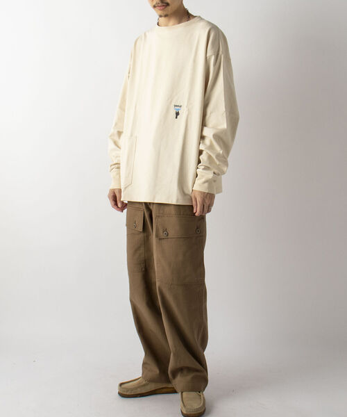 SMITH'S(スミス)の「【WEB限定】【SMITH'S AMERICAN/スミス アメリカン】 PAINTED ロングスリーブTシャツ(Tシャツ/カットソー・メンズ・ヘザーグレー/ナチュラル/ネイビー/オフホワイト・MEDIUM/LARGE)」の11枚目の写真