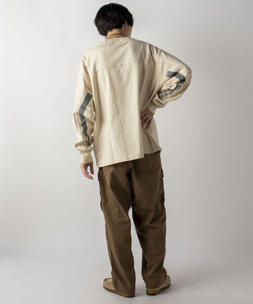 SMITH'S(スミス)の「【WEB限定】【SMITH'S AMERICAN/スミス アメリカン】 PAINTED ロングスリーブTシャツ(Tシャツ/カットソー・メンズ・ヘザーグレー/ナチュラル/ネイビー/オフホワイト・MEDIUM/LARGE)」の12枚目の写真