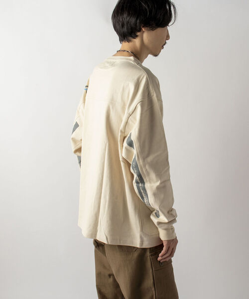 SMITH'S(スミス)の「【WEB限定】【SMITH'S AMERICAN/スミス アメリカン】 PAINTED ロングスリーブTシャツ(Tシャツ/カットソー・メンズ・ヘザーグレー/ナチュラル/ネイビー/オフホワイト・MEDIUM/LARGE)」の13枚目の写真
