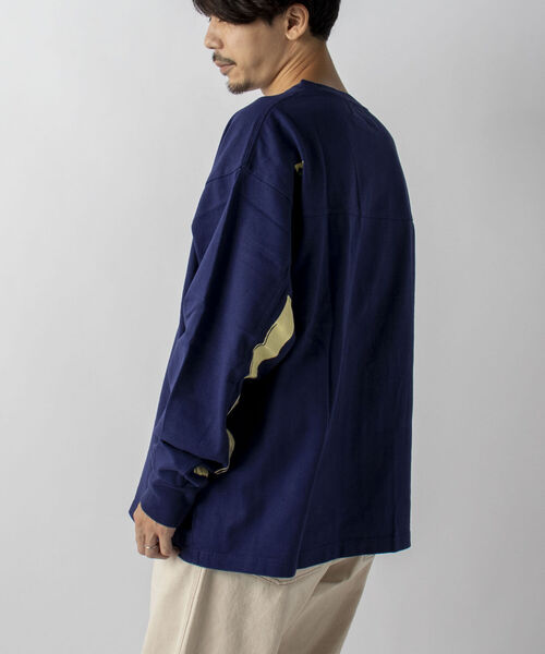 SMITH'S(スミス)の「【WEB限定】【SMITH'S AMERICAN/スミス アメリカン】 PAINTED ロングスリーブTシャツ(Tシャツ/カットソー・メンズ・ヘザーグレー/ナチュラル/ネイビー/オフホワイト・MEDIUM/LARGE)」の18枚目の写真