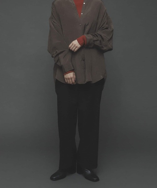 SENSE OF PLACE by URBAN RESEARCH(センスオブプレイスバイアーバンリサーチ)の「ハイウエストタックストレートパンツ(その他パンツ・レディース・アイボリー/ブラウン/ブラック・SMALL/MEDIUM/LARGE)」の1枚目の写真