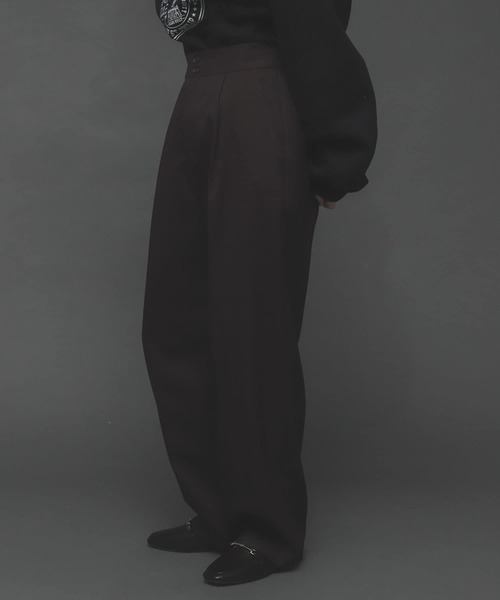 SENSE OF PLACE by URBAN RESEARCH(センスオブプレイスバイアーバンリサーチ)の「ハイウエストタックストレートパンツ(その他パンツ・レディース・アイボリー/ブラウン/ブラック・SMALL/MEDIUM/LARGE)」の9枚目の写真