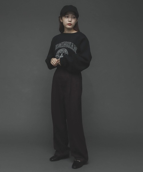 SENSE OF PLACE by URBAN RESEARCH(センスオブプレイスバイアーバンリサーチ)の「ハイウエストタックストレートパンツ(その他パンツ・レディース・アイボリー/ブラウン/ブラック・SMALL/MEDIUM/LARGE)」の15枚目の写真