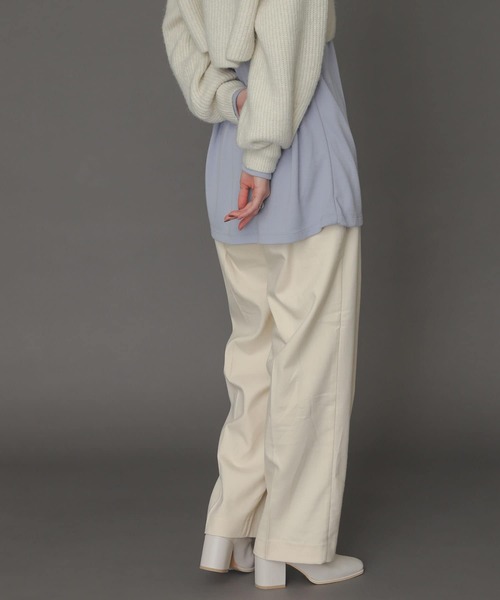 SENSE OF PLACE by URBAN RESEARCH(センスオブプレイスバイアーバンリサーチ)の「ハイウエストタックストレートパンツ(その他パンツ・レディース・アイボリー/ブラウン/ブラック・SMALL/MEDIUM/LARGE)」の20枚目の写真