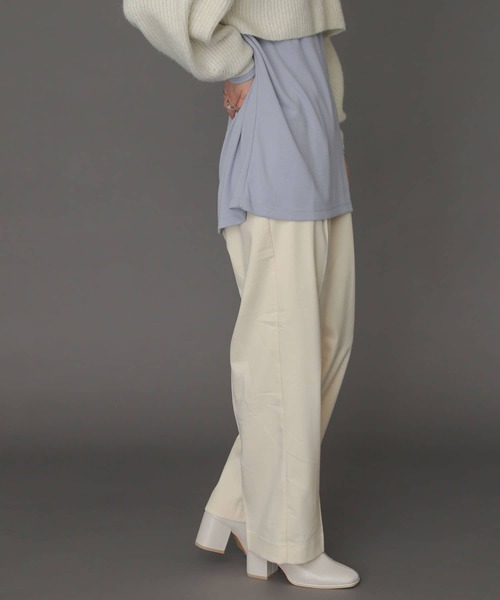 SENSE OF PLACE by URBAN RESEARCH(センスオブプレイスバイアーバンリサーチ)の「ハイウエストタックストレートパンツ(その他パンツ・レディース・アイボリー/ブラウン/ブラック・SMALL/MEDIUM/LARGE)」の21枚目の写真