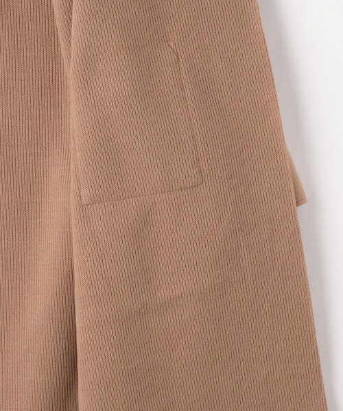 NICOLE white（ニコルホワイト）の「ニットダブルフェイス・ボタンレスコート（その他アウター・レディース・アイボリー/ブラック/モカ・FREE）」の15枚目の写真