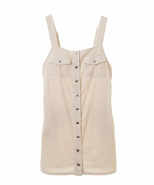 Candy Stripper(キャンディストリッパー)の「CND CORDUROY ワンピース(ジャンパースカート・レディース・ブラック/パープル/アイボリー・2)」の9枚目の写真