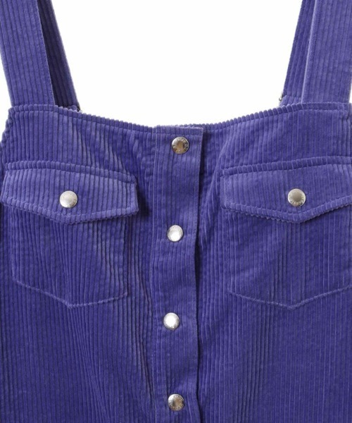 Candy Stripper(キャンディストリッパー)の「CND CORDUROY ワンピース(ジャンパースカート・レディース・ブラック/パープル/アイボリー・2)」の11枚目の写真