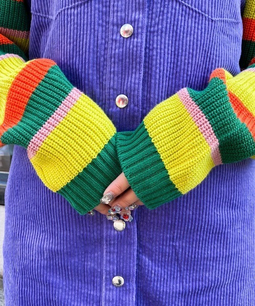 Candy Stripper(キャンディストリッパー)の「CND CORDUROY ワンピース(ジャンパースカート・レディース・ブラック/パープル/アイボリー・2)」の22枚目の写真