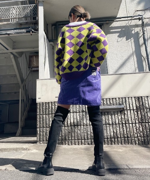 Candy Stripper(キャンディストリッパー)の「CND CORDUROY ワンピース(ジャンパースカート・レディース・ブラック/パープル/アイボリー・2)」の17枚目の写真