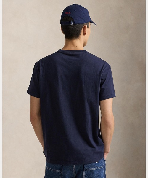 POLO RALPH LAUREN(ポロ ラルフ ローレン)の「クラシック フィット ジャージー Vネック Tシャツ(Tシャツ/カットソー・メンズ・ネイビー系1・XS/S/XXL/M/L/XL)」の4枚目の写真