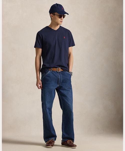 POLO RALPH LAUREN(ポロ ラルフ ローレン)の「クラシック フィット ジャージー Vネック Tシャツ(Tシャツ/カットソー・メンズ・ネイビー系1・XS/S/XXL/M/L/XL)」の6枚目の写真