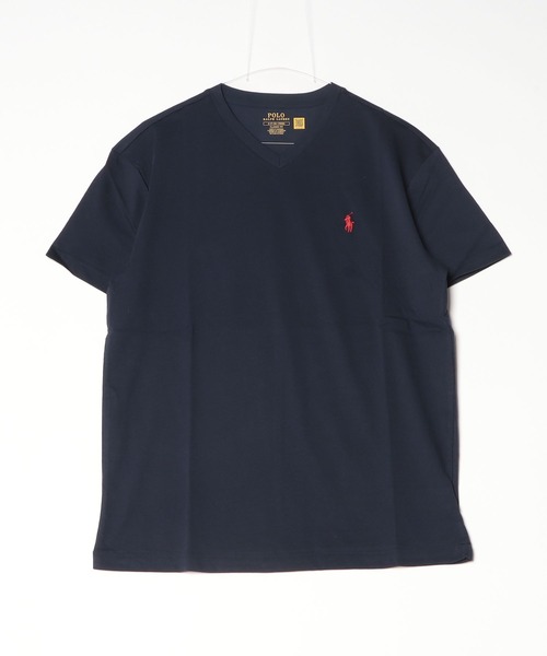 POLO RALPH LAUREN(ポロ ラルフ ローレン)の「クラシック フィット ジャージー Vネック Tシャツ(Tシャツ/カットソー・メンズ・ネイビー系1・XS/S/XXL/M/L/XL)」の7枚目の写真