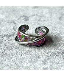 【Willija】《花景Cuffring》指輪にもイヤーカフにもなる2wayアクセサリー(MA)