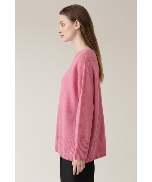 BOSCH(ボッシュ)の「◆ファインウールクルーネックニット(ニット/セーター・レディース・グレー/ピンク/ブルー・38)」の4枚目の写真