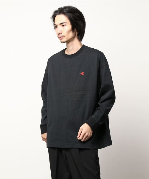 Le Pigeon Voyageur(ル ピジョン ヴォワイヤジュール)の「<Le Pigeon Voyageur>バックプリントロングTシャツ(Tシャツ/カットソー・メンズ・カーキ/ネイビー/アイボリー/ブラック・L/M/S)」の15枚目の写真