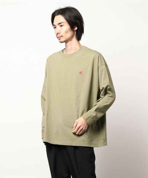 Le Pigeon Voyageur(ル ピジョン ヴォワイヤジュール)の「<Le Pigeon Voyageur>バックプリントロングTシャツ(Tシャツ/カットソー・メンズ・カーキ/ネイビー/アイボリー/ブラック・L/M/S)」の16枚目の写真