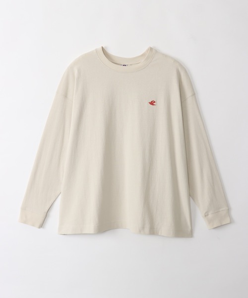 Le Pigeon Voyageur(ル ピジョン ヴォワイヤジュール)の「<Le Pigeon Voyageur>バックプリントロングTシャツ(Tシャツ/カットソー・メンズ・カーキ/ネイビー/アイボリー/ブラック・L/M/S)」の12枚目の写真