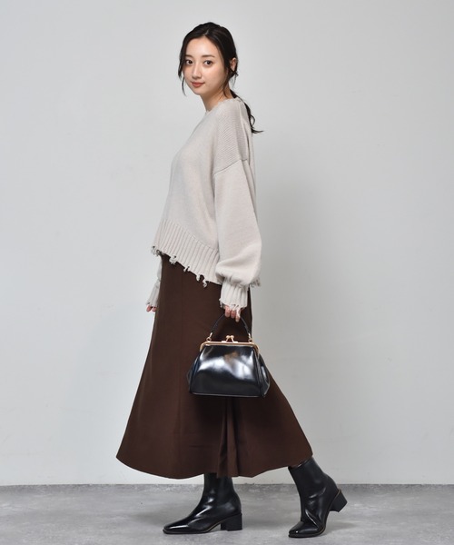 RETRO GIRL（レトロガール）の「ガマグチ2WAYハンドBAG（ハンドバッグ・レディース・ブラック/グレー系その他/グリーン系その他・FREE）」の4枚目の写真
