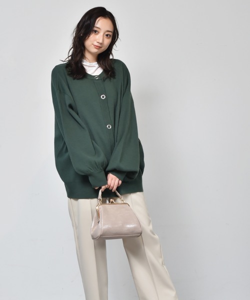 RETRO GIRL（レトロガール）の「ガマグチ2WAYハンドBAG（ハンドバッグ・レディース・ブラック/グレー系その他/グリーン系その他・FREE）」の5枚目の写真