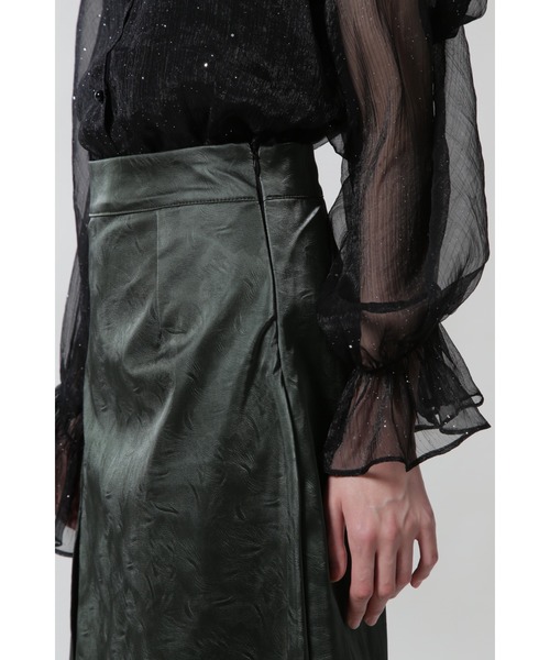 GHOSPELL(ゴスペル)の「(GHOSPELL)Slate Lagoon Midi Skirt(スカート・レディース・グリーン・SMALL)」の11枚目の写真