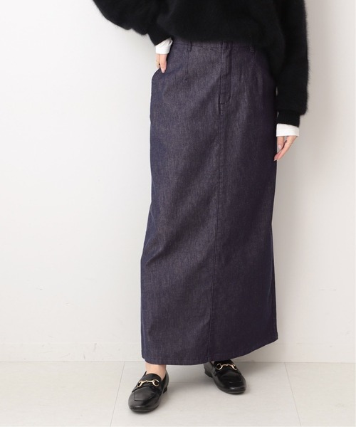 IENA（イエナ）の「Reactive Dye デニムトラペーズスカート◇（デニム