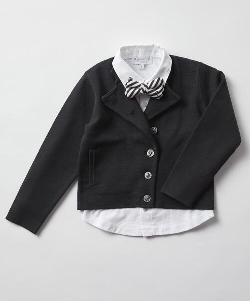 agnes b.(アニエスベー)の「J190 E Ties キッズ ネクタイ(ネクタイ・キッズ・ブラック・UNI)」の3枚目の写真